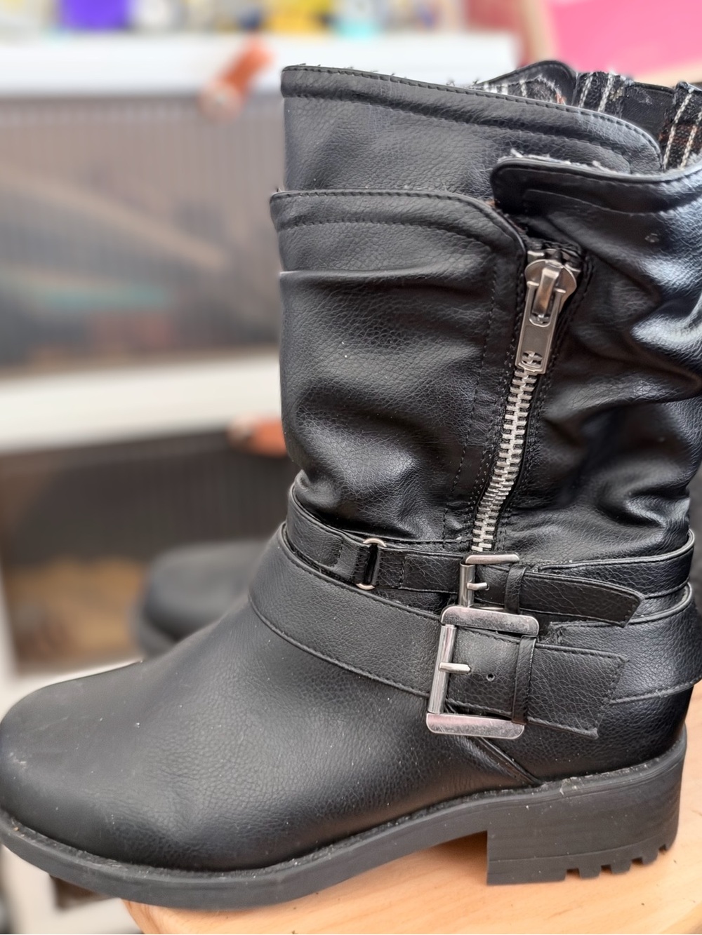 Torrid Moto Bootie with Side Zip size 8.5 WW women’s